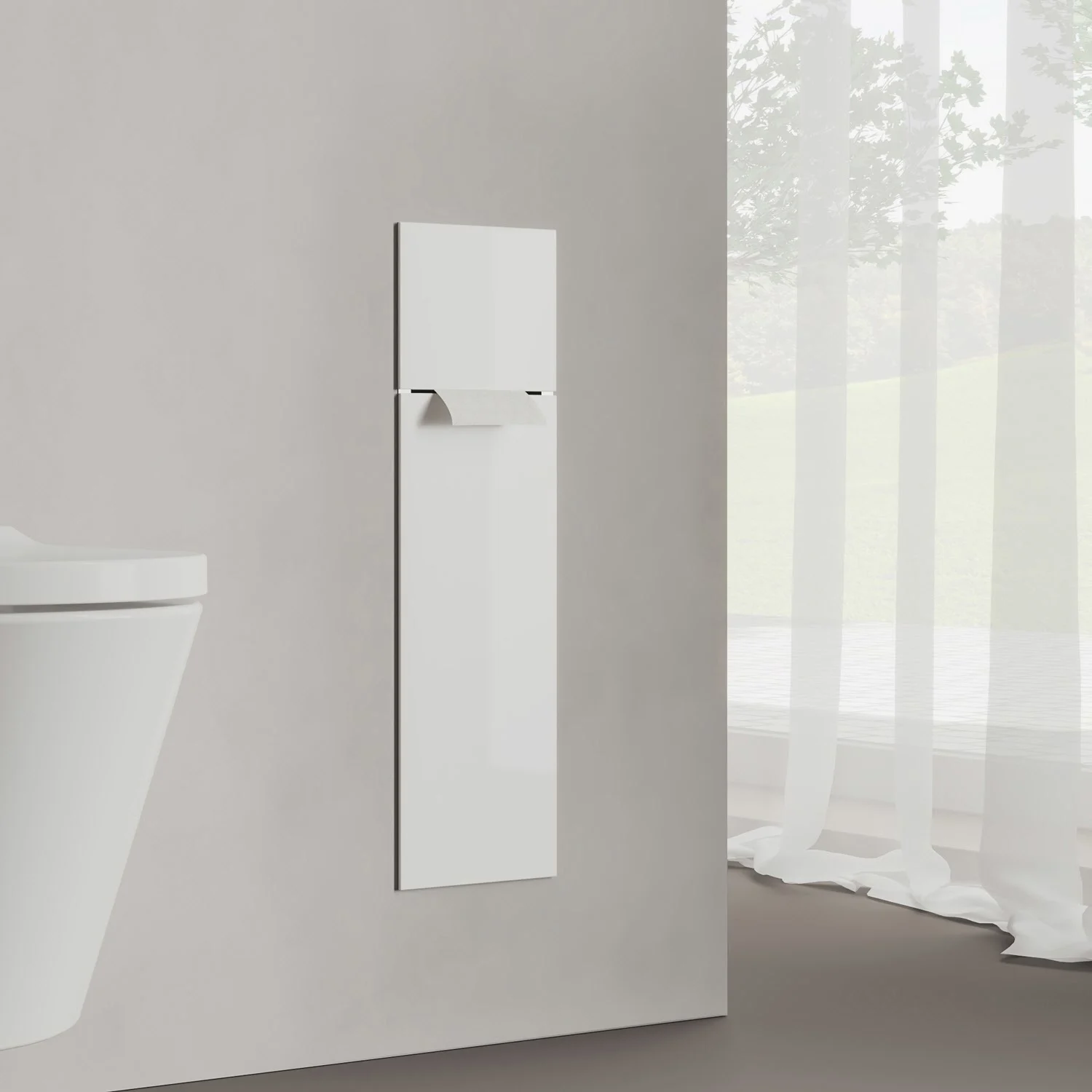 Kronenbach Cube Design WC-Modul 60 cm - Unterputz, Glasfront, Anschlag rechts