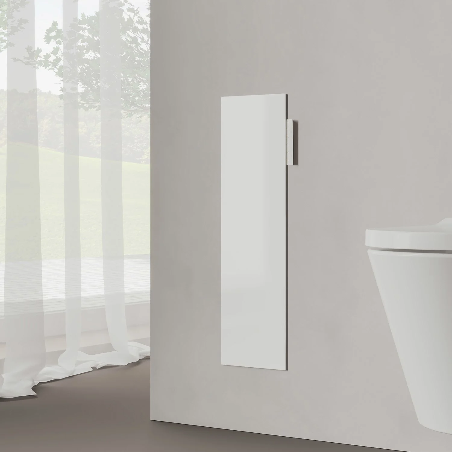 Kronenbach Cube Design WC-Modul 60 cm - Unterputz, Glasfront, Anschlag links