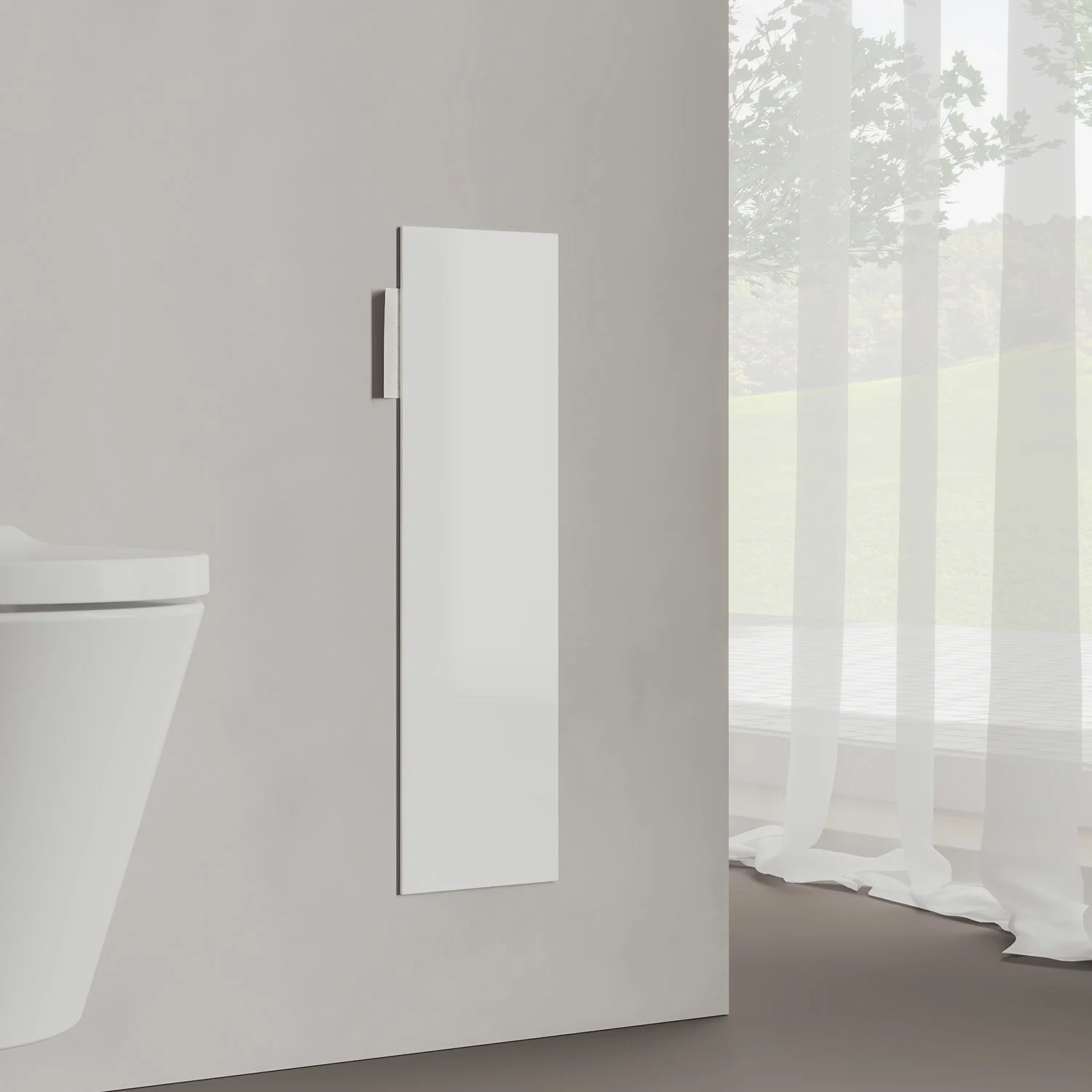 Kronenbach Cube Design WC-Modul 60 cm - Unterputz, Glasfront, Anschlag rechts