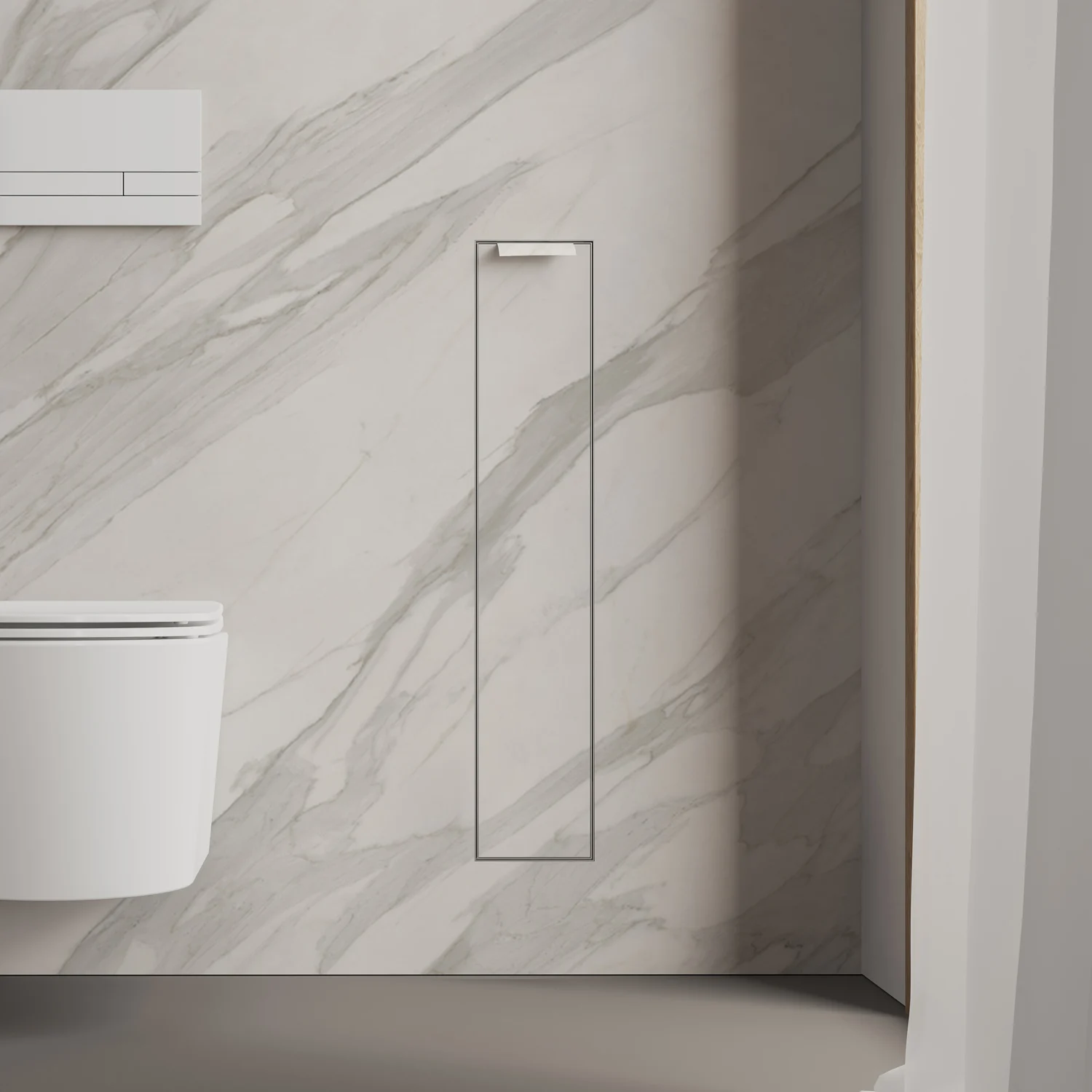 Kronenbach Cube Design WC-Modul - Unterputzmodell 15,4 x 80,3 cm, Türanschlag rechts Bild 4