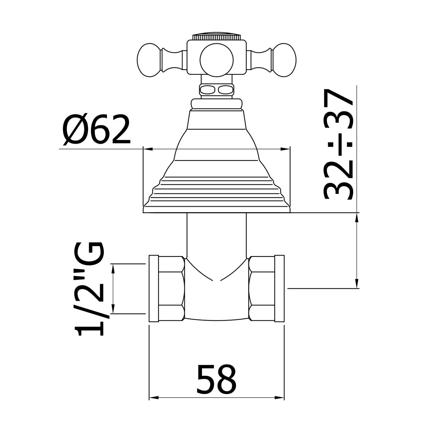 Kronenbach IOTA 2.0 Unterputzventil 1/2" Bild 2