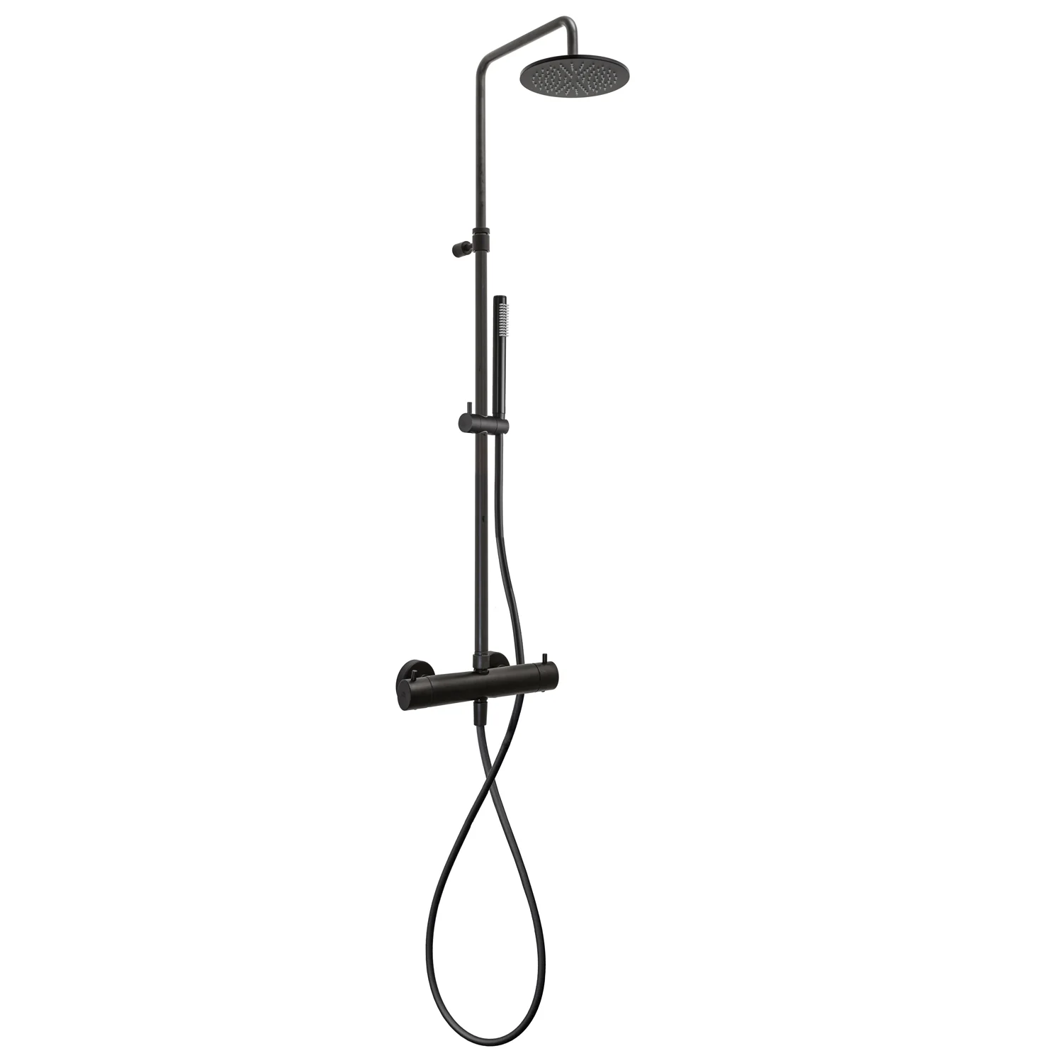 Kronenbach Lima 2.0 Black Duschsystem mit Thermostat, Kopfbrause Ø 22,5 cm Bild 2