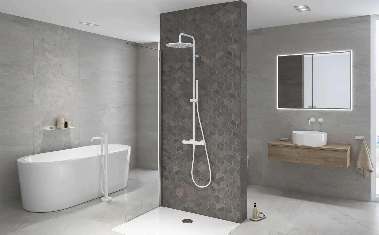 Kronenbach Lima 2.0 White freistehende Wannenarmatur Bild 3