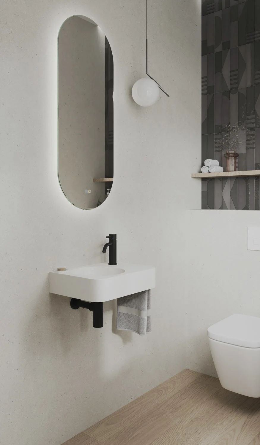 Kronenbach Lima 2.0 Black Waschtischeinhebelmischer ohne Ablaufgarnitur Bild 7