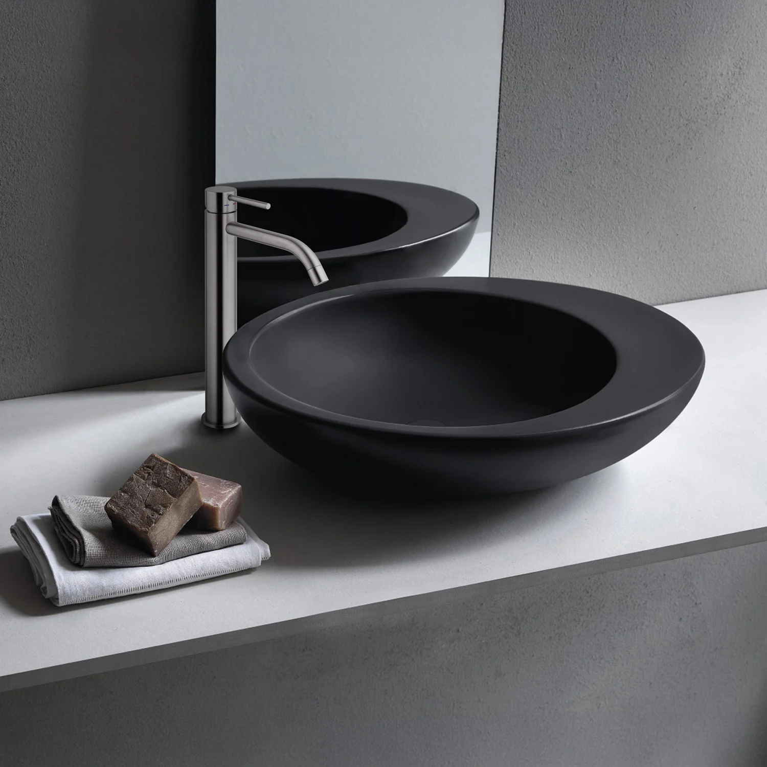 Kronenbach Lima 2.0 Steel Waschtisch-Einhebelmischer XXL für Schalenbecken Bild 3