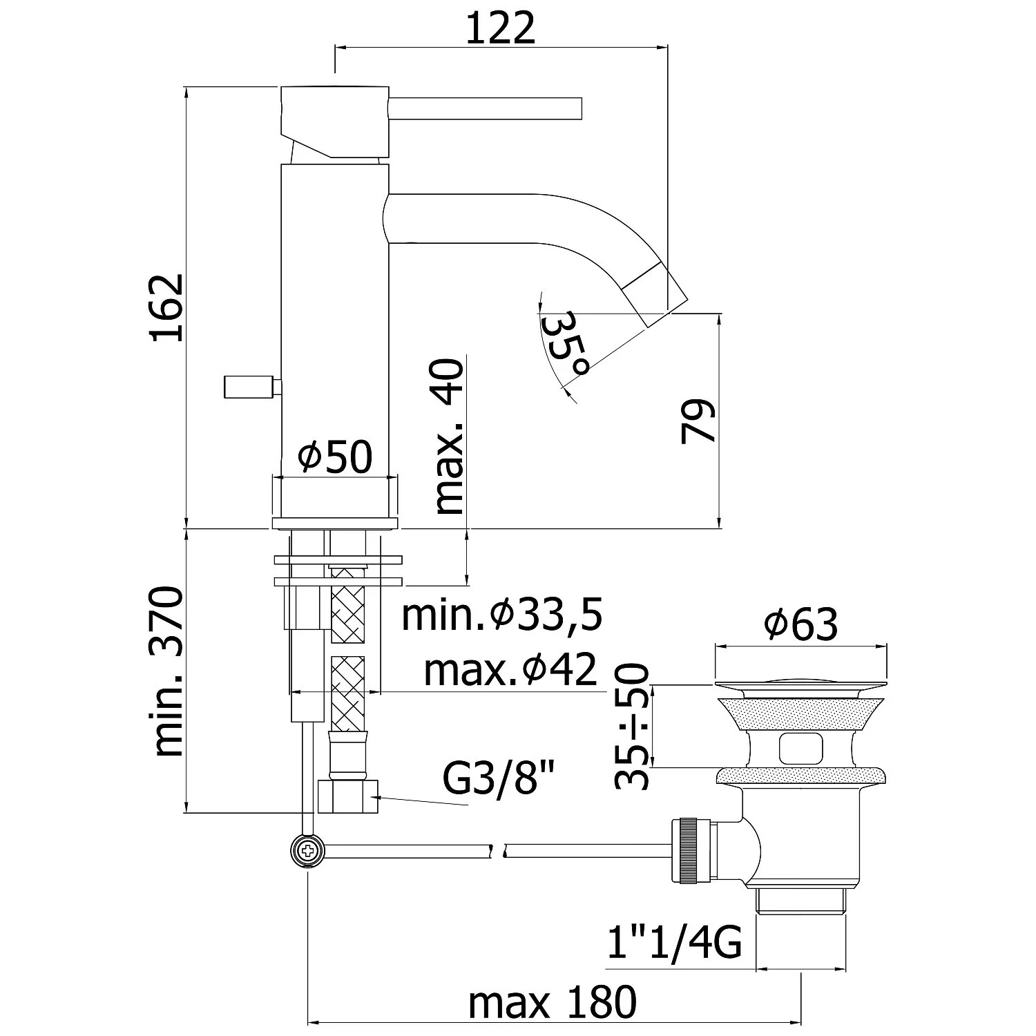 Kronenbach Lima 2.0 Waschtischeinhebelmischer Bild 5