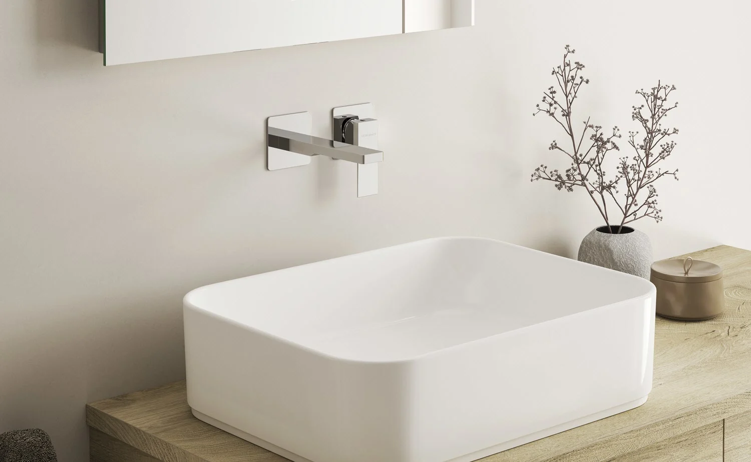 Kronenbach Quara 3.0, Set Waschtisch-Einhebelmischer Unterputz incl. Grundkörper, Ausladung 15 cm, wassersparend Bild 3