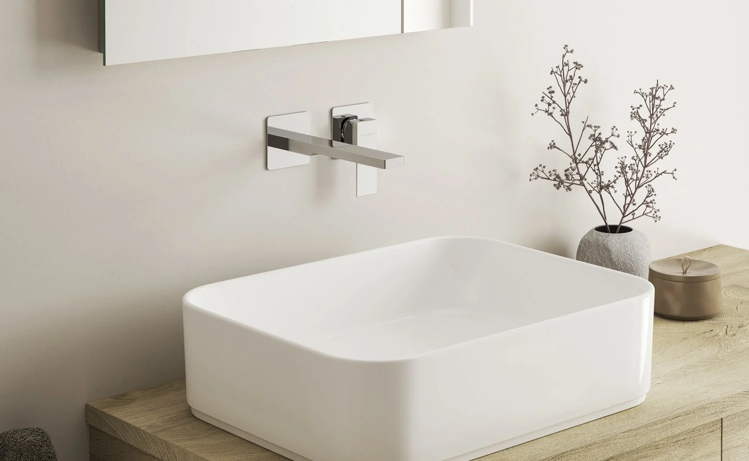 Kronenbach Quara 3.0, Set Waschtisch-Einhebelmischer Unterputz incl. Grundkörper, Ausladung 20 cm, wassersparend Bild 3