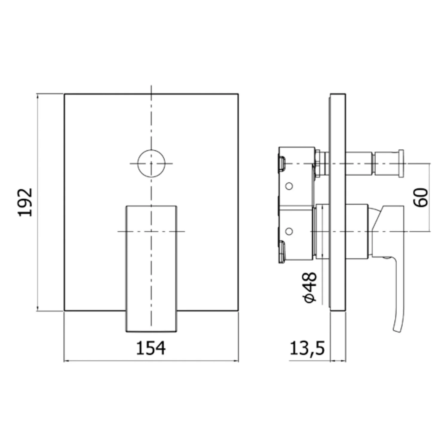 Kronenbach Quara 3.0 Unterputz-Wannen-Brausearmatur Bild 4