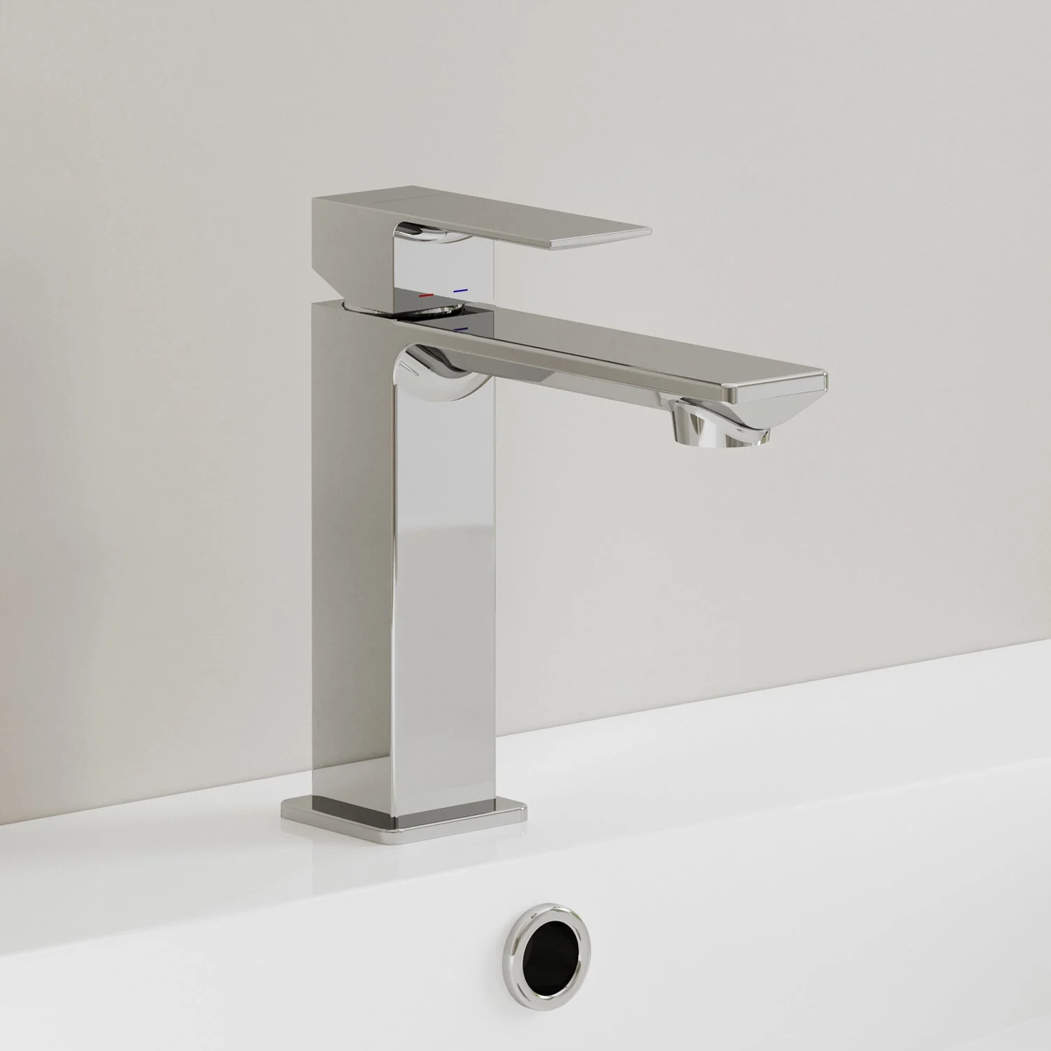 Kronenbach Quara 3.0 Waschtisch-Einhebelmischer mit Ablaufgarnitur