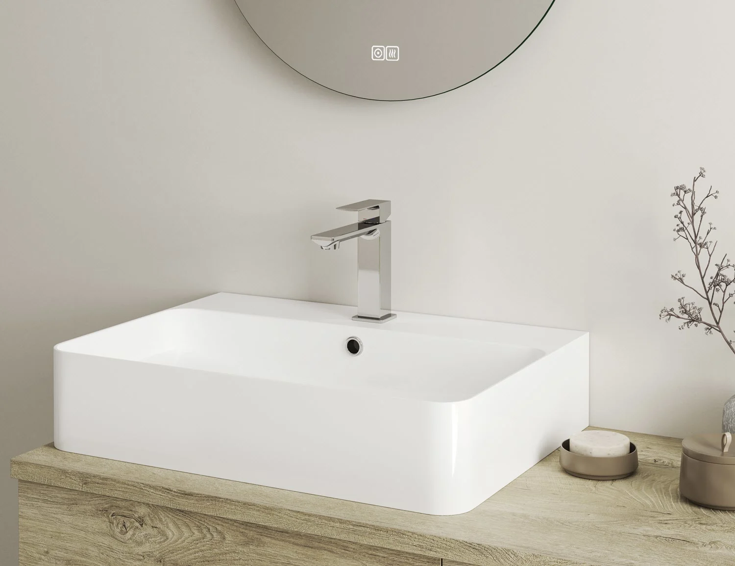 Kronenbach Quara 3.0 Waschtisch-Einhebelmischer mit Ablaufgarnitur Bild 4