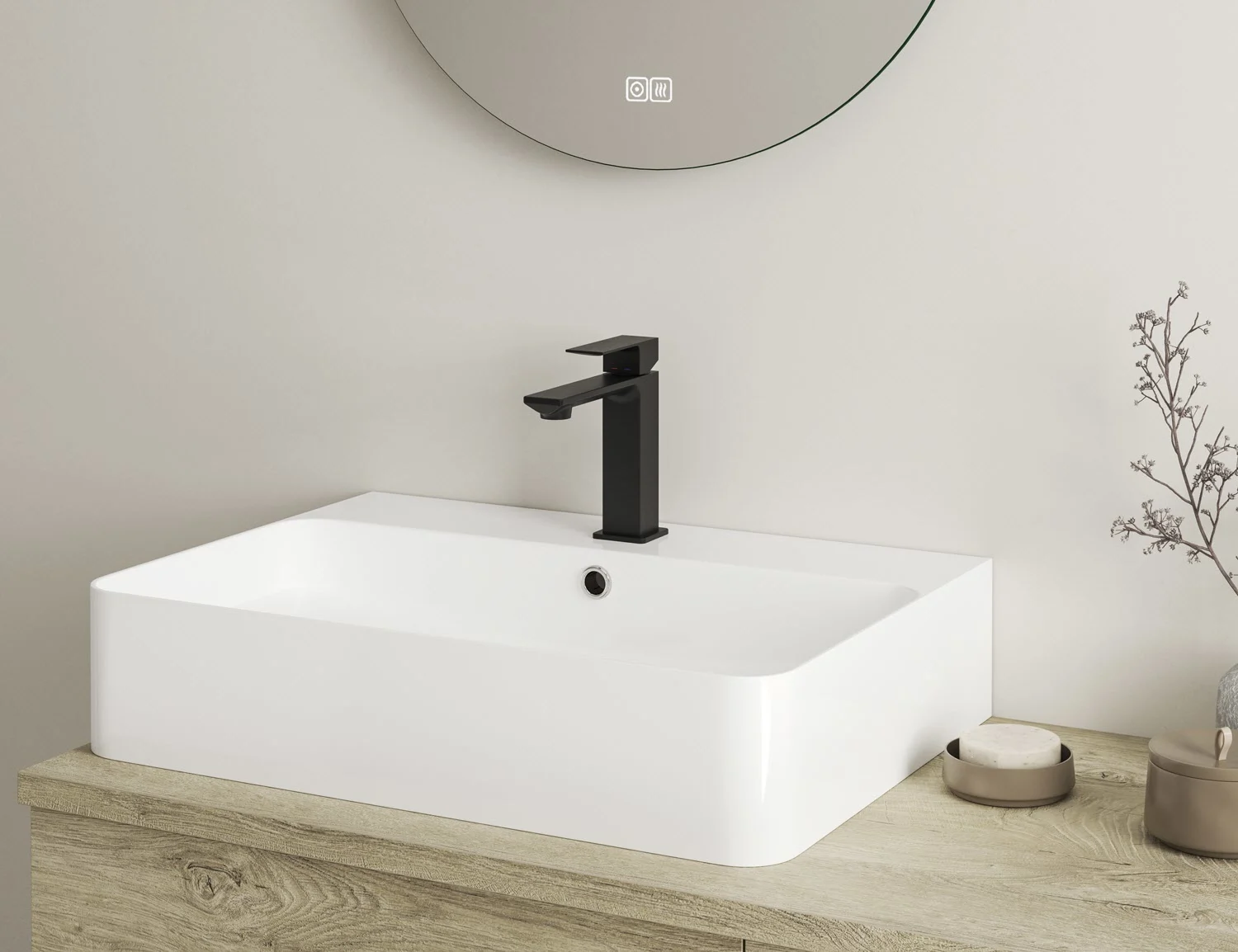 Kronenbach Quara 3.0 Waschtisch-Einhebelmischer mit Ablaufgarnitur Bild 4