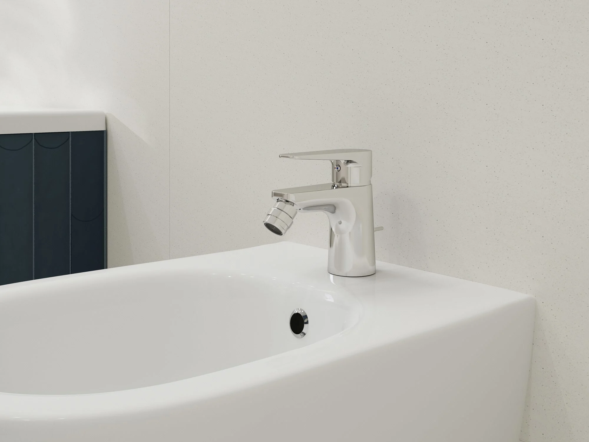 Kronenbach Radia 3.0 Bidet-Einhebelmischer mit Ablaufgarnitur 1 1/4 Bild 3