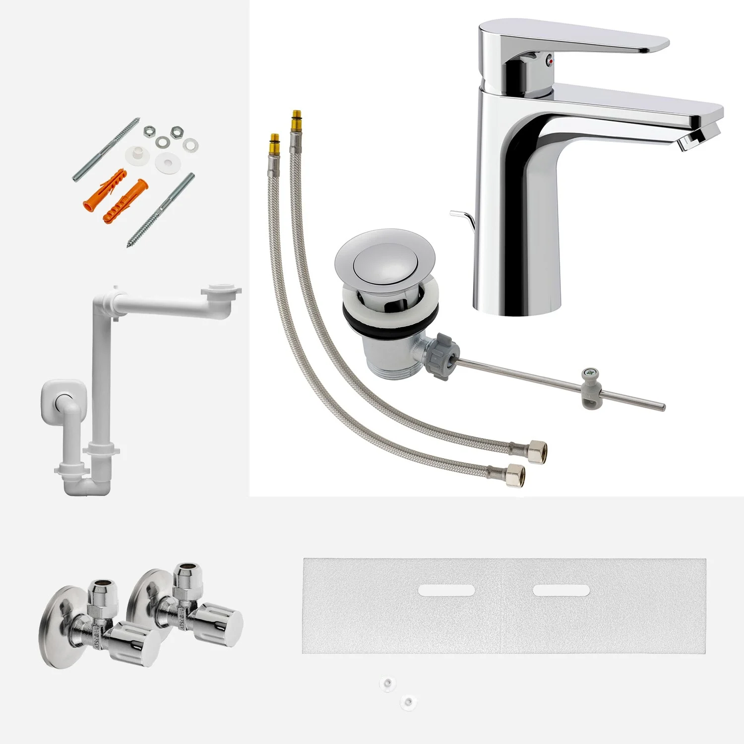 Kronenbach Radia 3.0 Montage- und Armaturenset für Waschtisch mit Unterschrank Bild 2