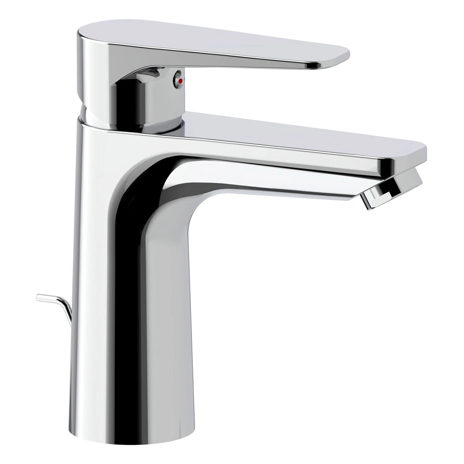 Kronenbach Radia 3.0 Waschtisch-Einhebelmischer mit Zugstangen-Ablaufgarnitur 1 1/4, wassersparend Bild 2