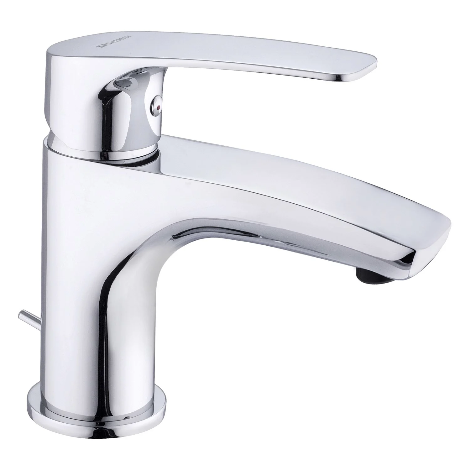 Kronenbach Rivara Waschtisch-Einhebelmischer mit Zugstangen-Ablaufgarnitur 1 1/4, wassersparend Bild 2