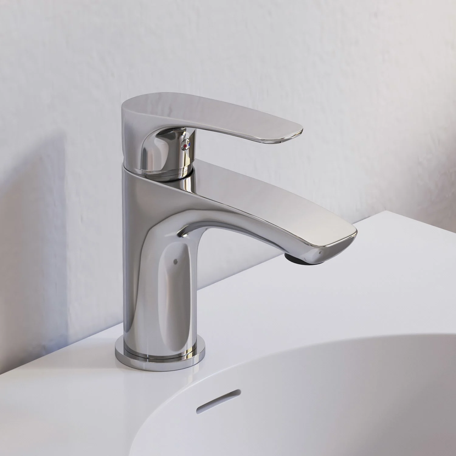 Kronenbach Rivara Waschtisch-Einhebelmischer ohne Ablaufgarnitur, wassersparend