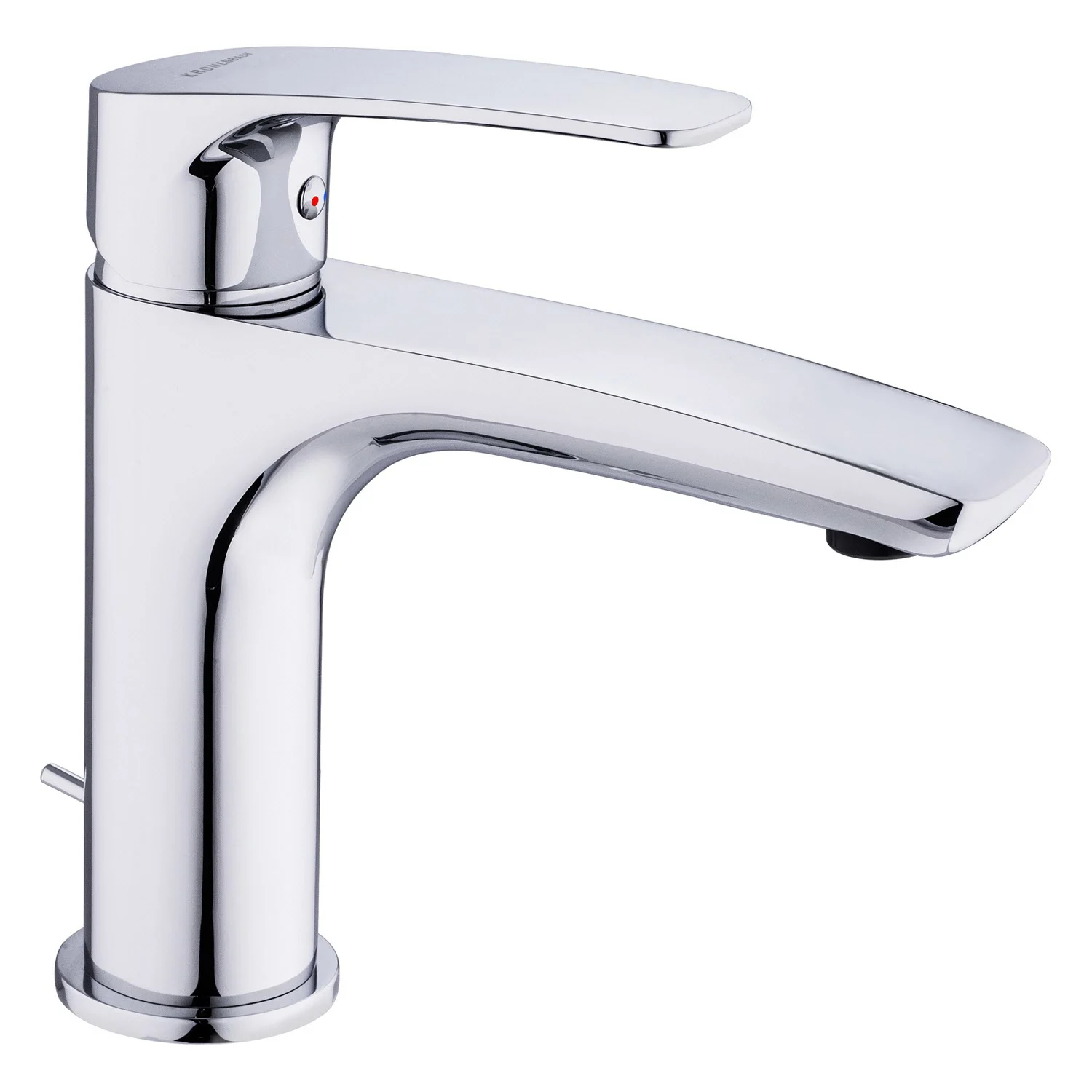 Kronenbach Rivara Waschtisch-Einhebelmischer XL mit Zugstangen-Ablaufgarnitur 1 1/4, wassersparend Bild 2