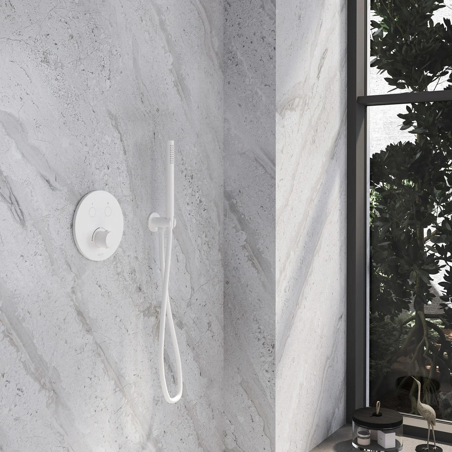 Kronenbach Smart Push Unterputz-Mischer für 2 Verbraucher, runde Ausführung Bild 3