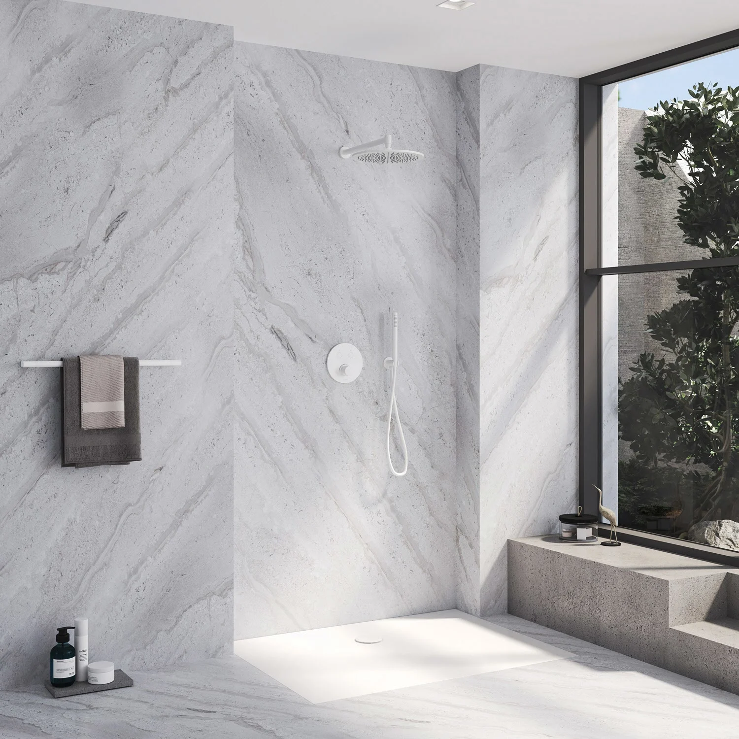 Kronenbach Smart Push Unterputz-Mischer für 2 Verbraucher, runde Ausführung Bild 4