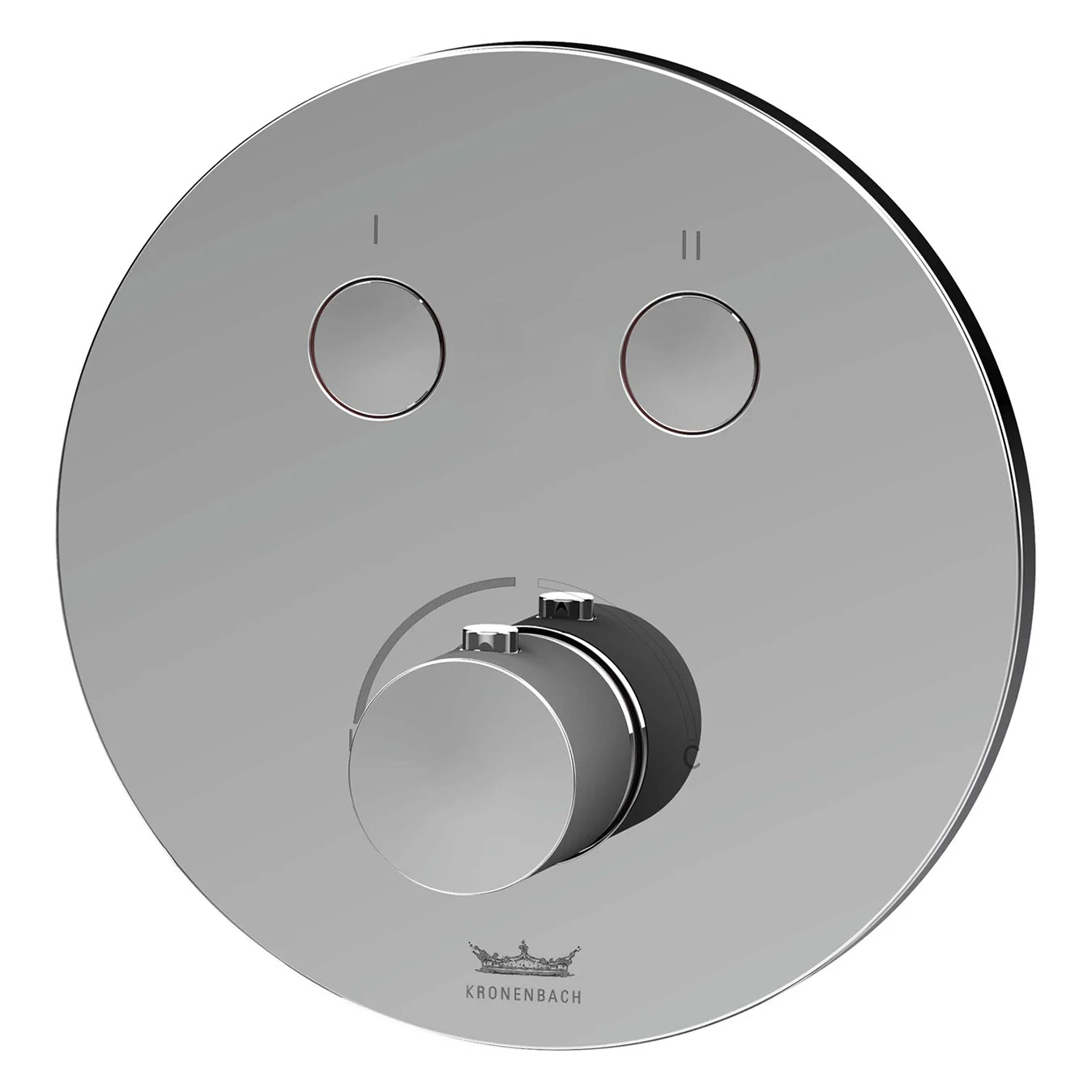 Kronenbach Smart Push Unterputz-Mischer für 2 Verbraucher, runde Ausführung Bild 2