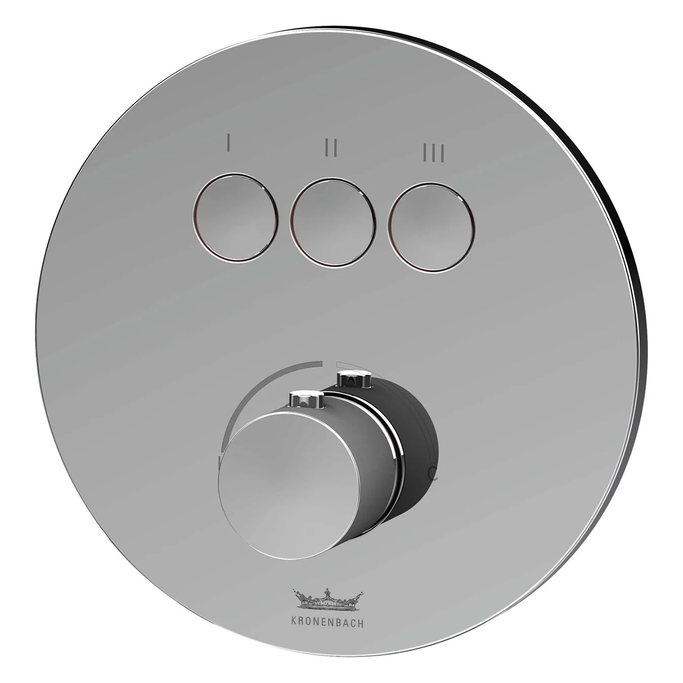Kronenbach Smart Push Unterputz-Mischer für 3 Verbraucher, runde Ausführung Bild 2