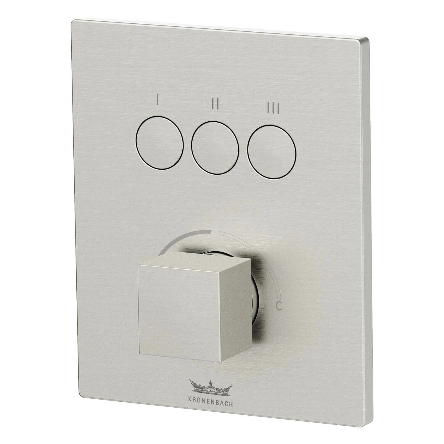 Kronenbach Smart Push Unterputz-Mischer für 3 Verbraucher, eckige Ausführung Bild 2