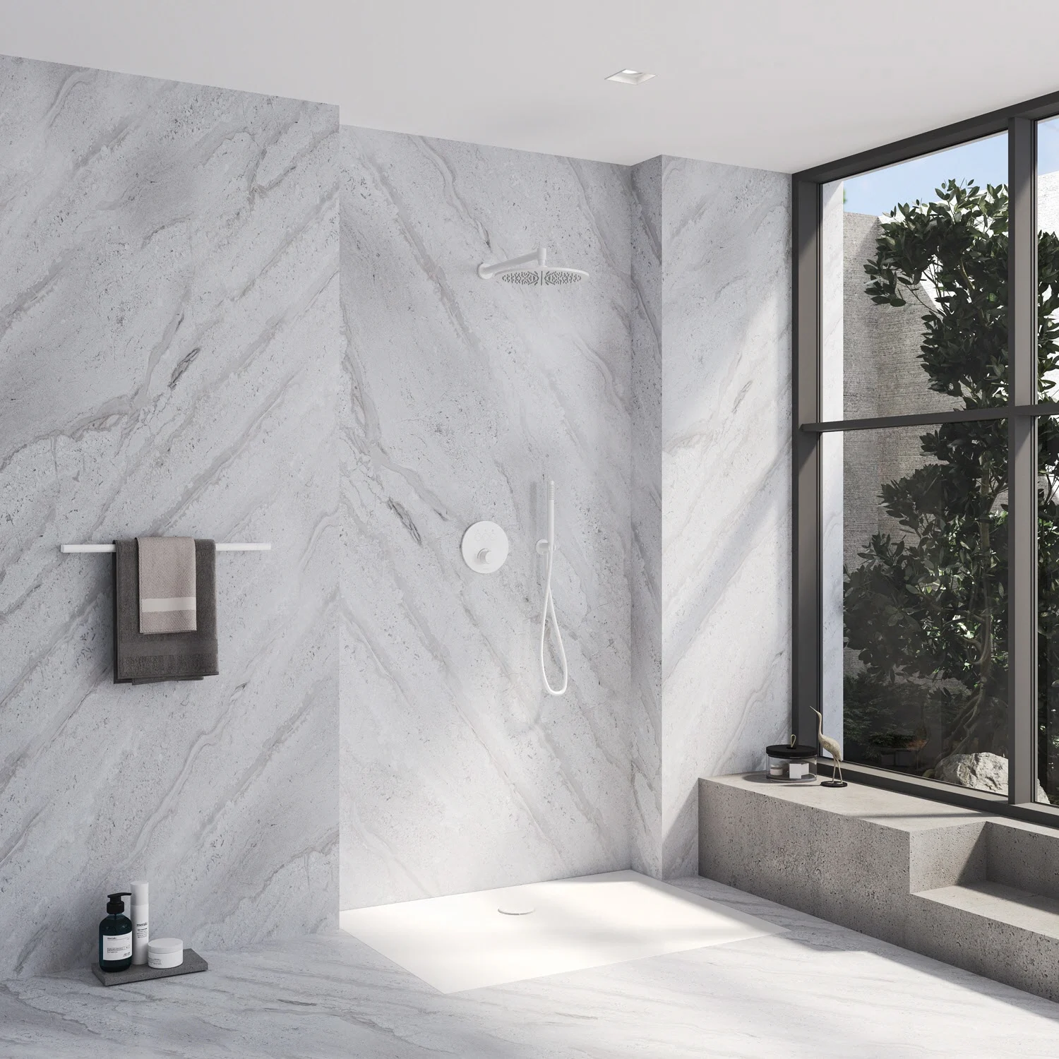 Kronenbach Smart Push Unterputz-Mischer für 3 Verbraucher, runde Ausführung Bild 4