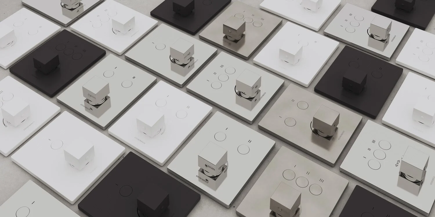 Kronenbach Smart Push Unterputz-Mischer für 3 Verbraucher, eckige Ausführung Bild 7