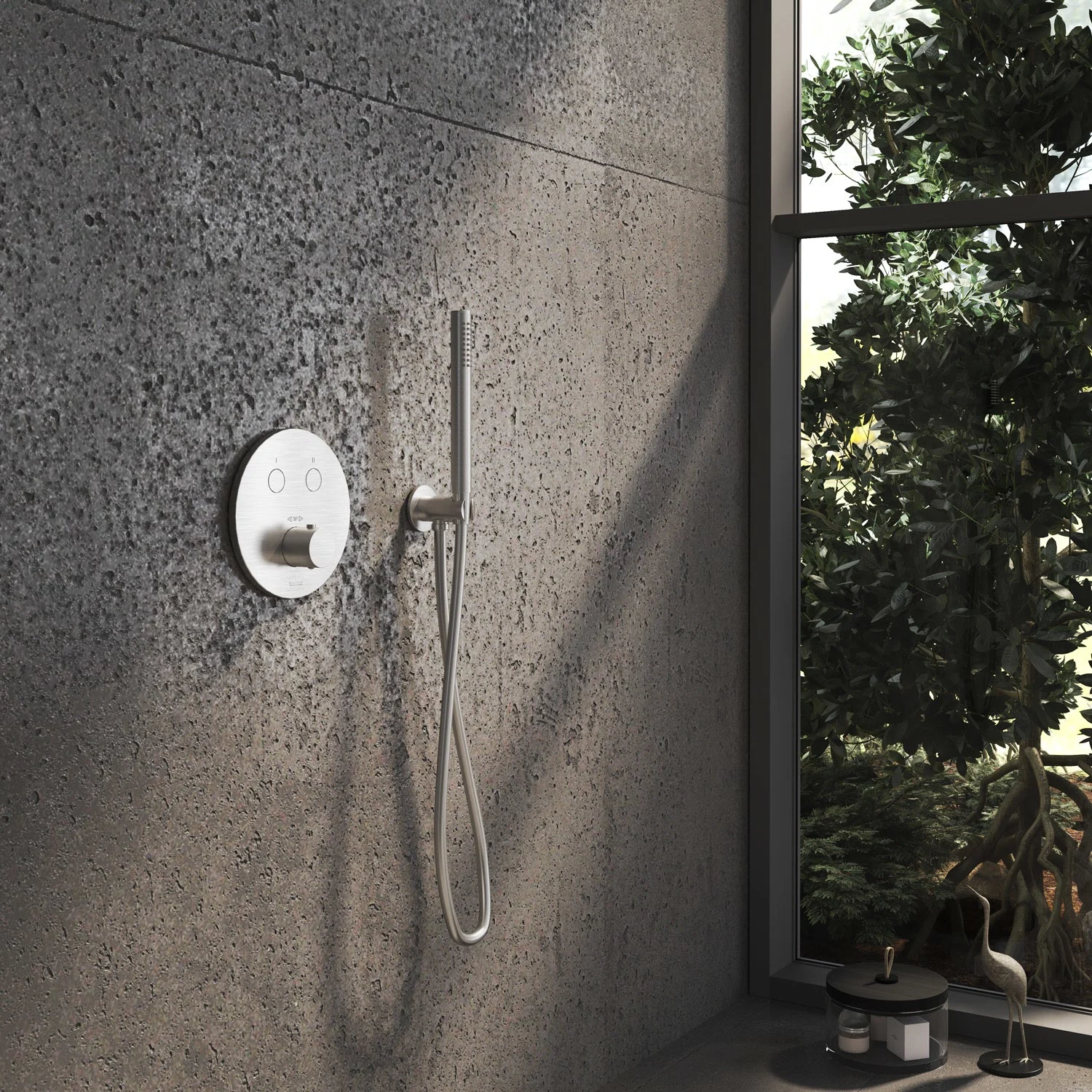 Kronenbach Smart Push Thermostat Unterputz für 2 Verbraucher, runde Ausführung Bild 3