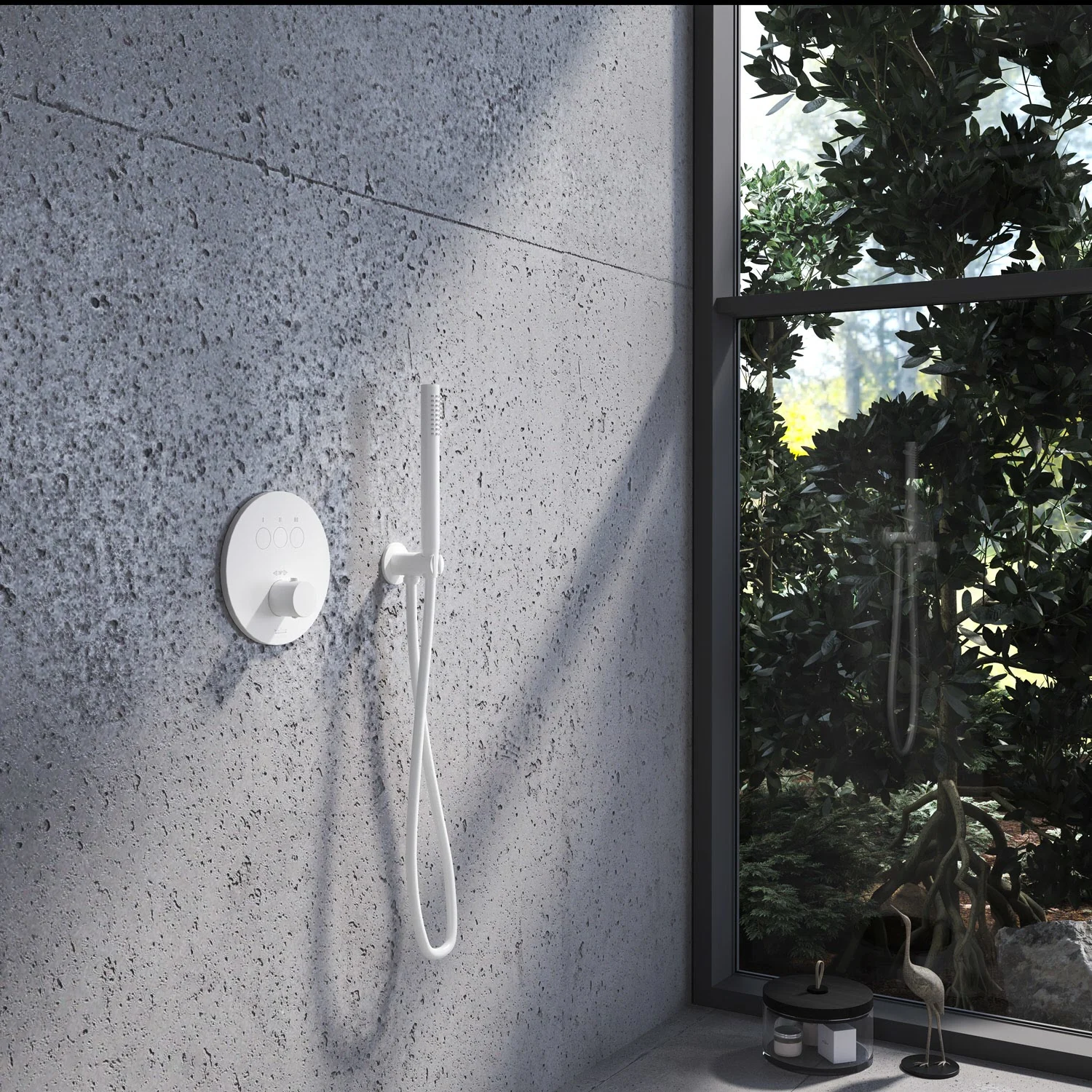 Kronenbach Smart Push Thermostat Unterputz für 3 Verbraucher, runde Ausführung Bild 3