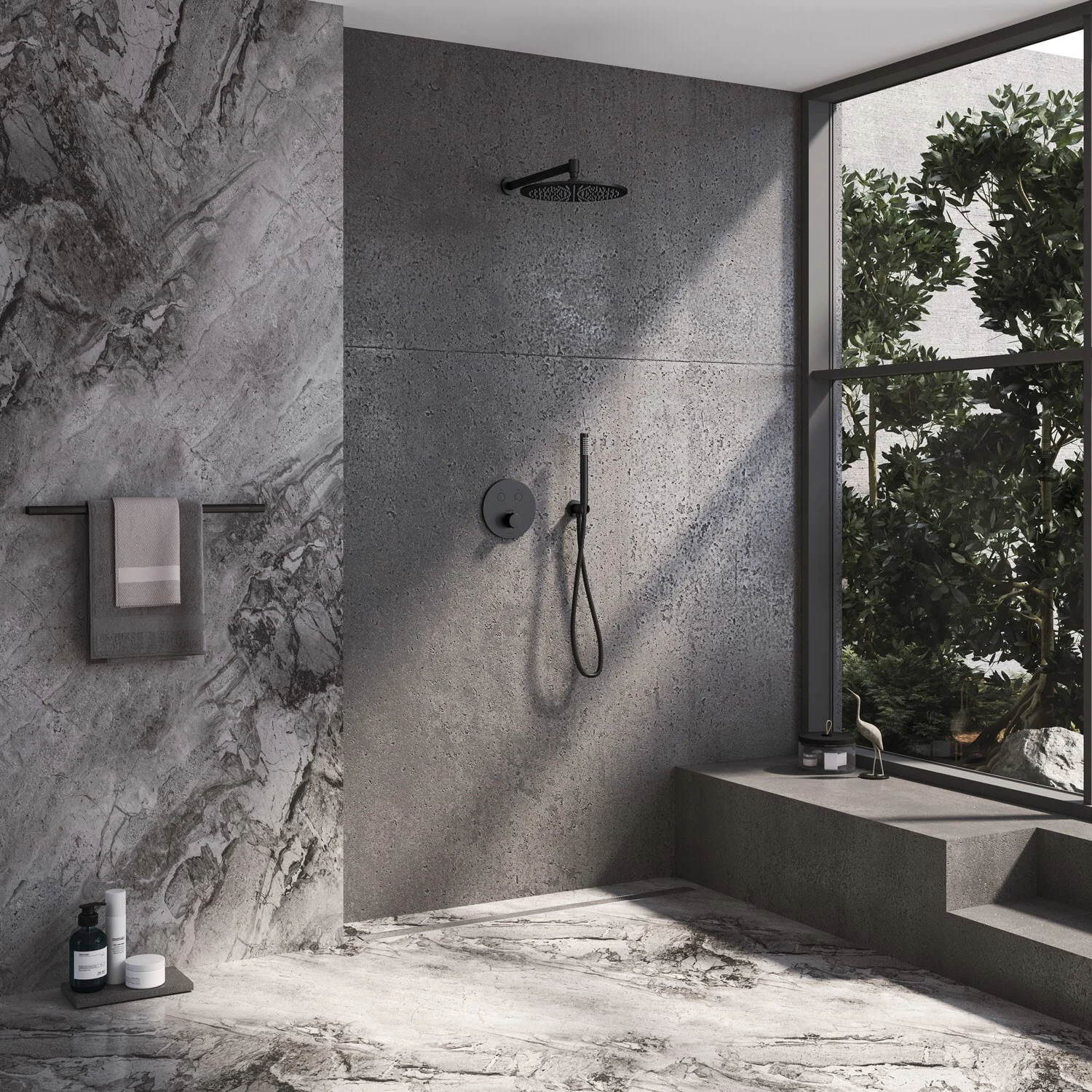 Kronenbach Smart Push Thermostat Unterputz für 2 Verbraucher, runde Ausführung Bild 4