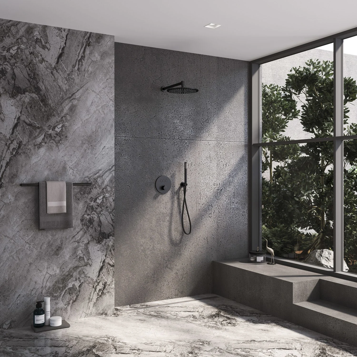 Kronenbach Smart Push Thermostat Unterputz für 3 Verbraucher, runde Ausführung Bild 4