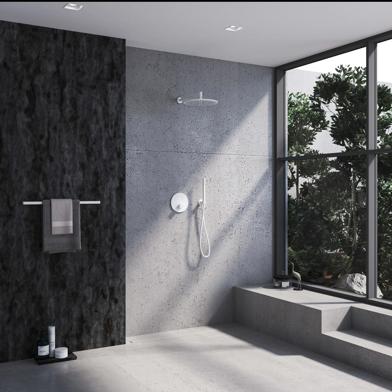 Kronenbach Smart Push Thermostat Unterputz für 3 Verbraucher, runde Ausführung Bild 4