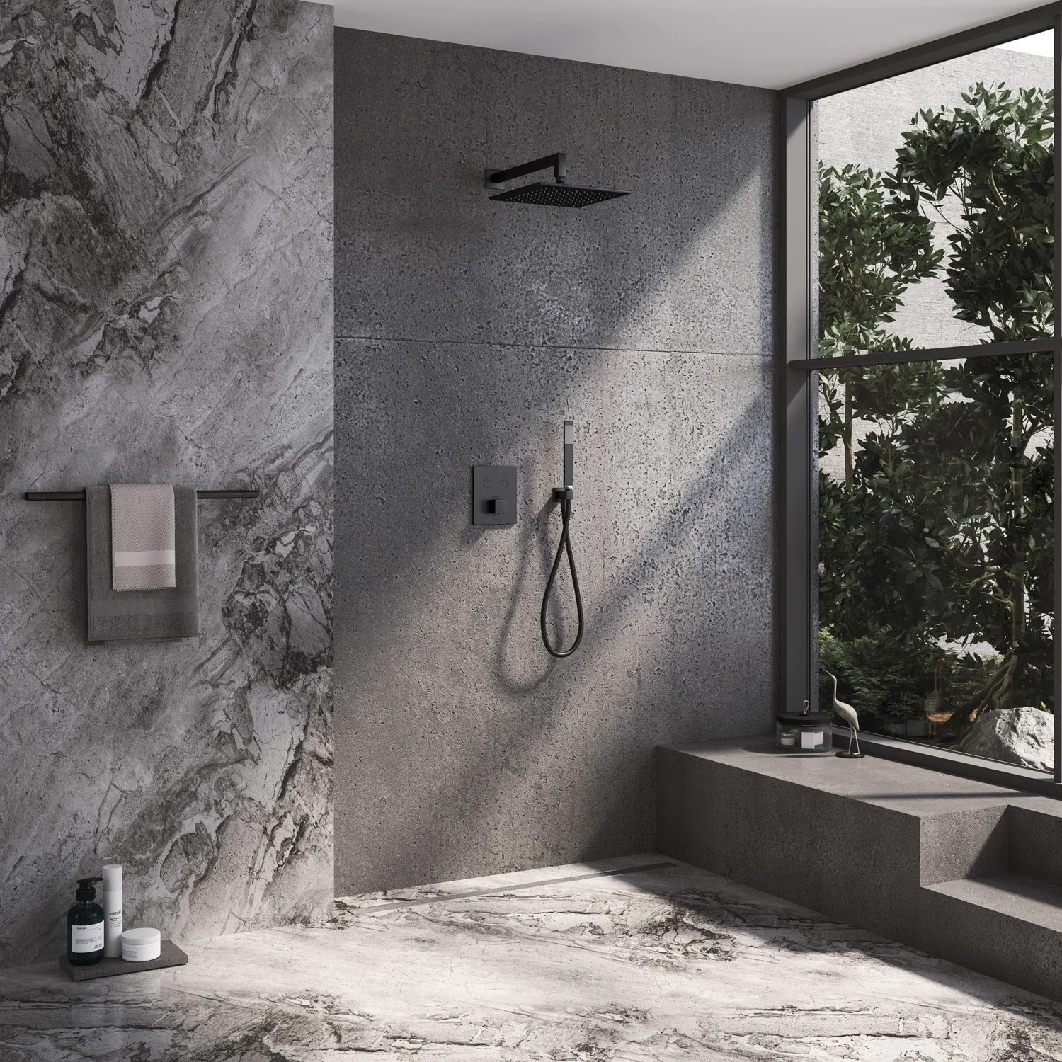 Kronenbach Smart Push Thermostat Unterputz für 2 Verbraucher, eckige Ausführung Bild 4