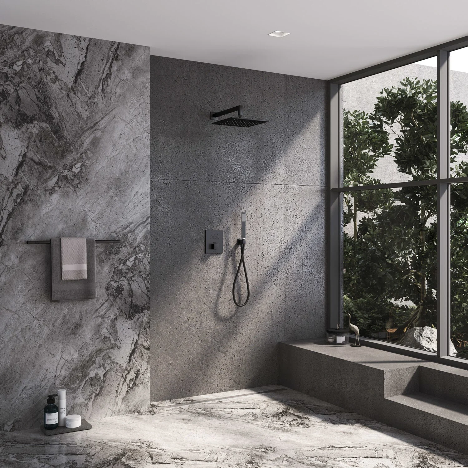 Kronenbach Smart Push Thermostat Unterputz für 3 Verbraucher, eckige Ausführung Bild 4