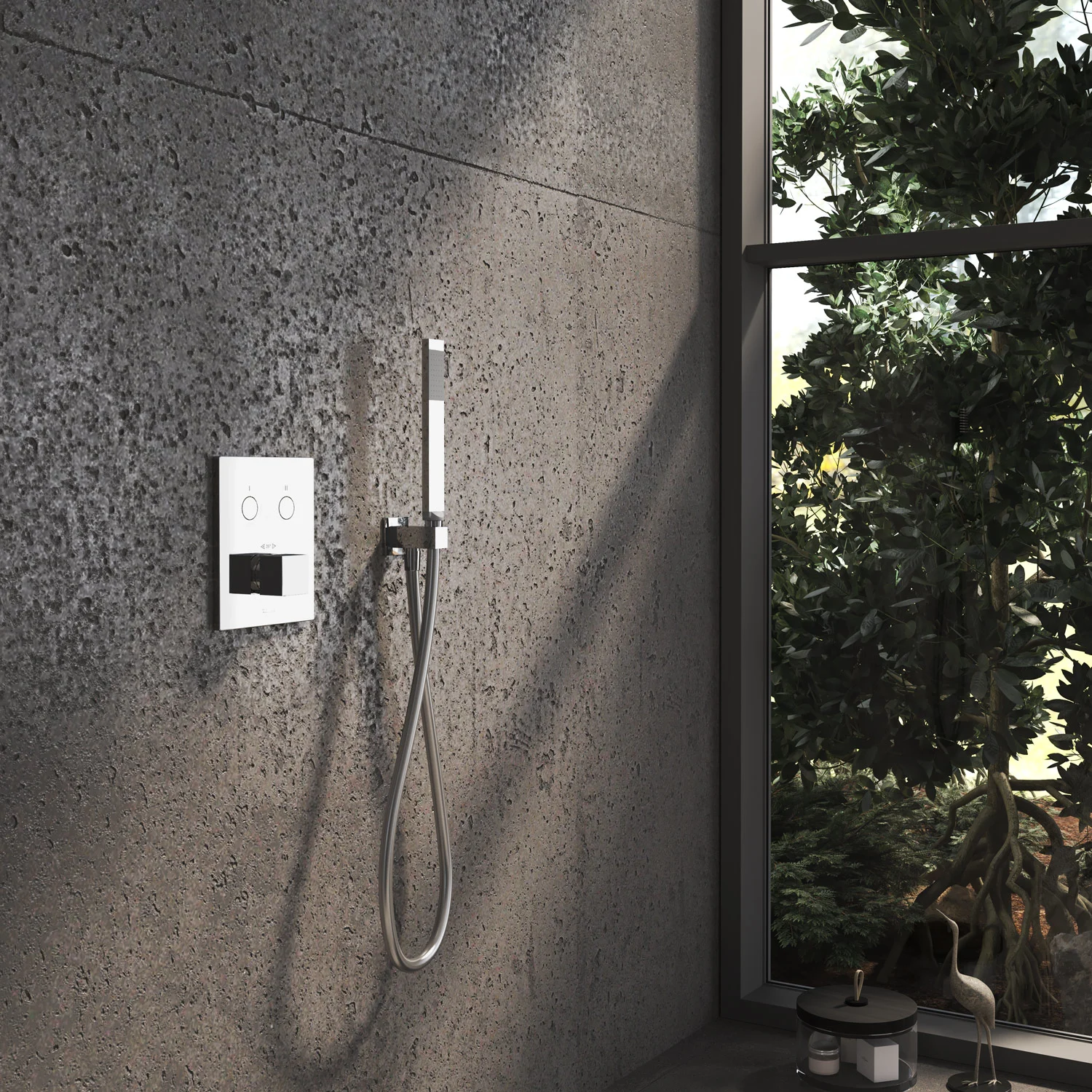 Kronenbach Smart Push Thermostat Unterputz für 2 Verbraucher, eckige Ausführung Bild 4