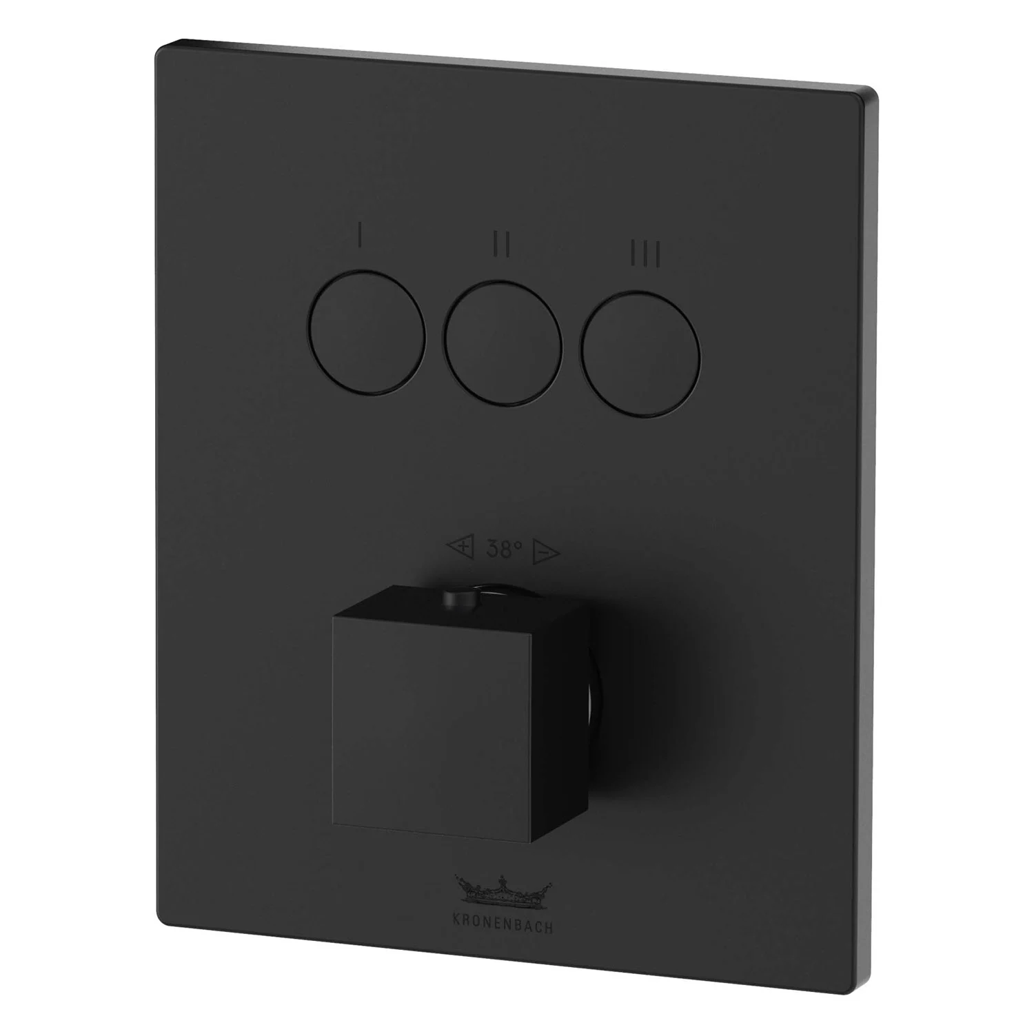 Kronenbach Smart Push Thermostat Unterputz für 3 Verbraucher, eckige Ausführung Bild 2
