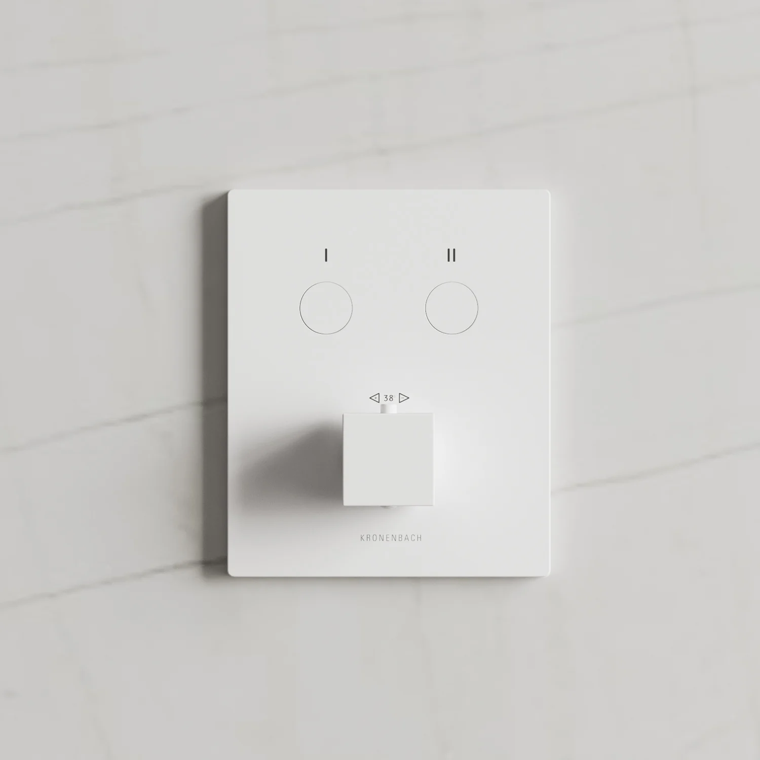 Kronenbach Smart Push Thermostat Unterputz für 2 Verbraucher, eckige Ausführung Bild 3