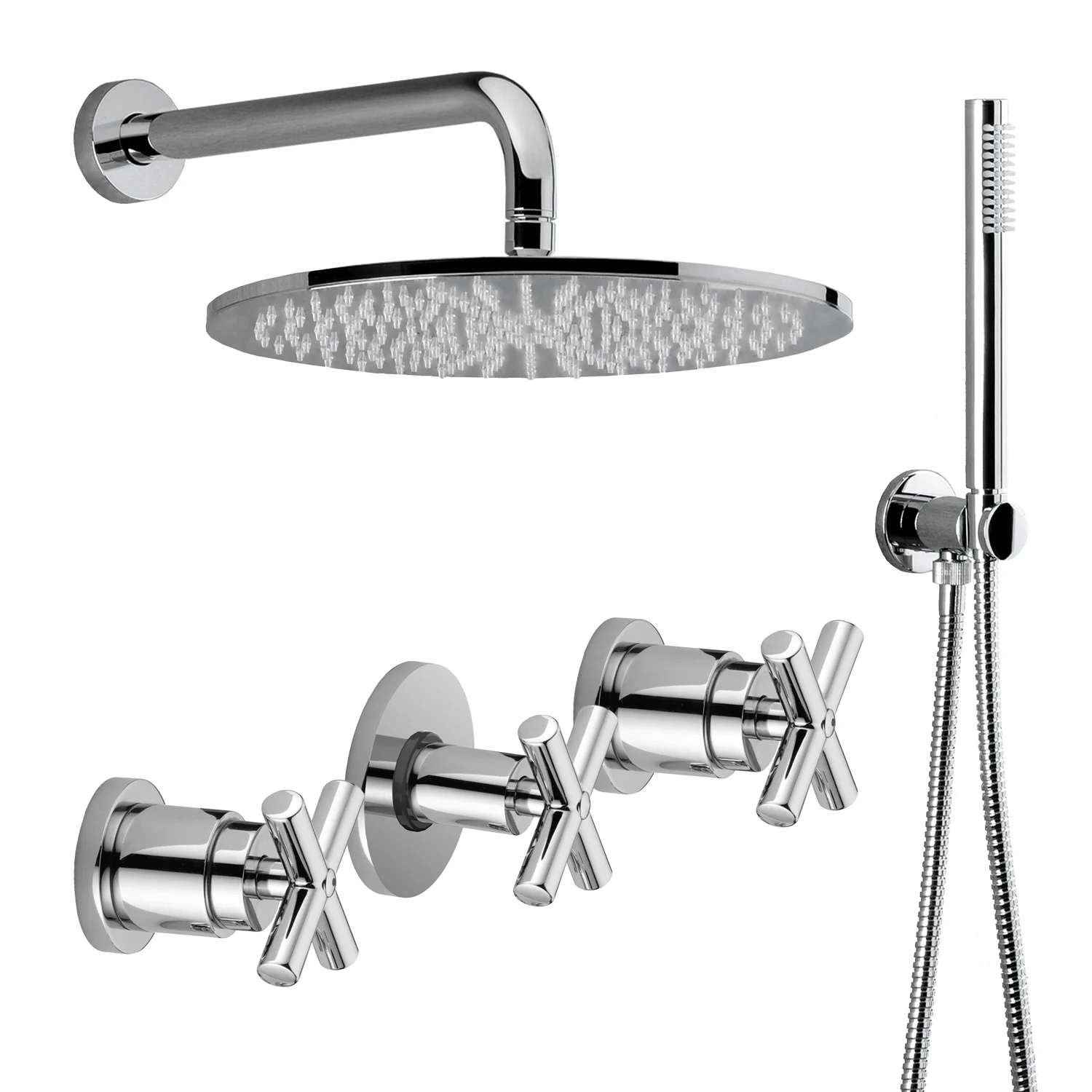 Kronenbach Zeta 2.0 Brausekomplett-Set mit Kopfbrause und Brausegarnitur Bild 2