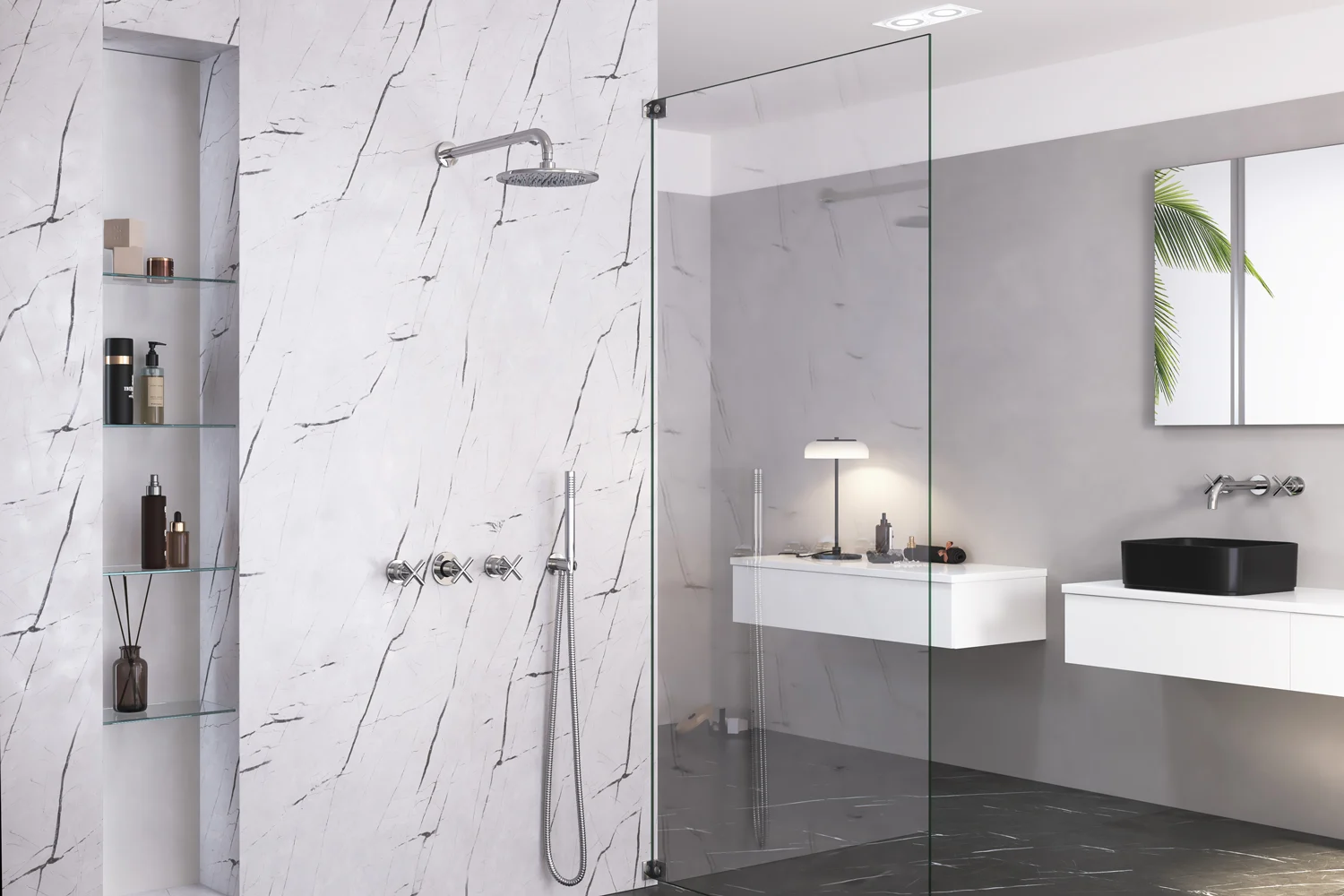 Kronenbach Zeta 2.0 Brausekomplett-Set mit Kopfbrause und Brausegarnitur Bild 3