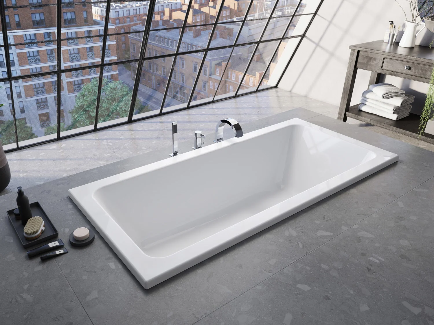 Kronenbach Cube Duo-Badewanne 180 x 80 cm Bild 7