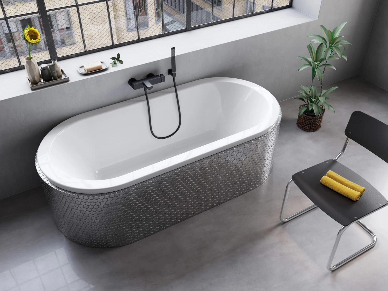 Kronenbach Tube Duo-Badewanne 180 x 85 cm Bild 7