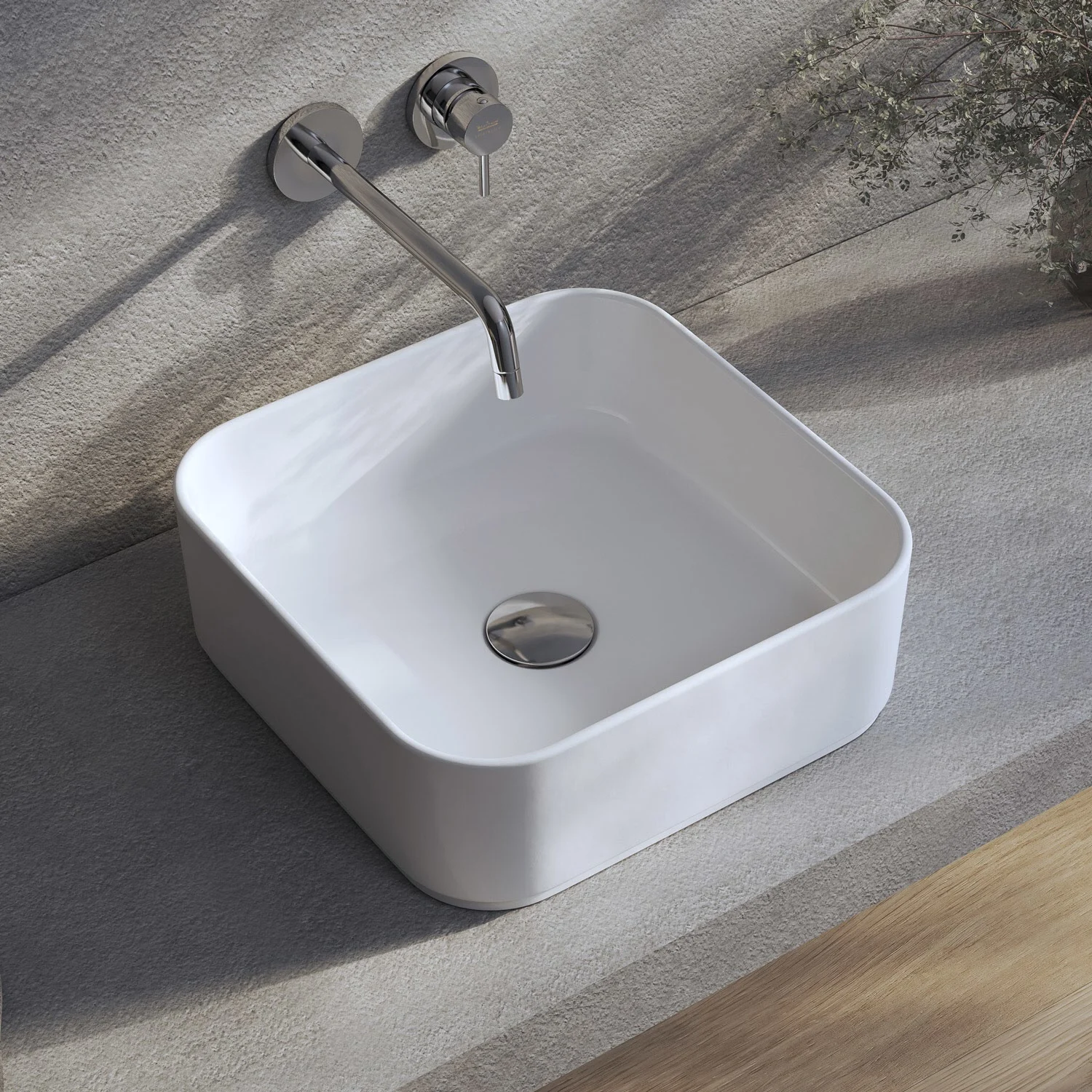 Kronenbach Cube Aufsatzwaschtisch 38,5 x 38,5 cm