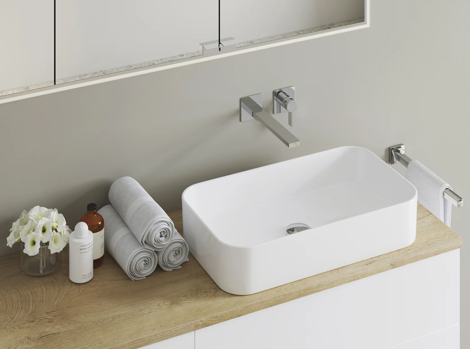 Kronenbach Cube Aufsatzwaschtisch 60,5 x 35 cm Bild 9