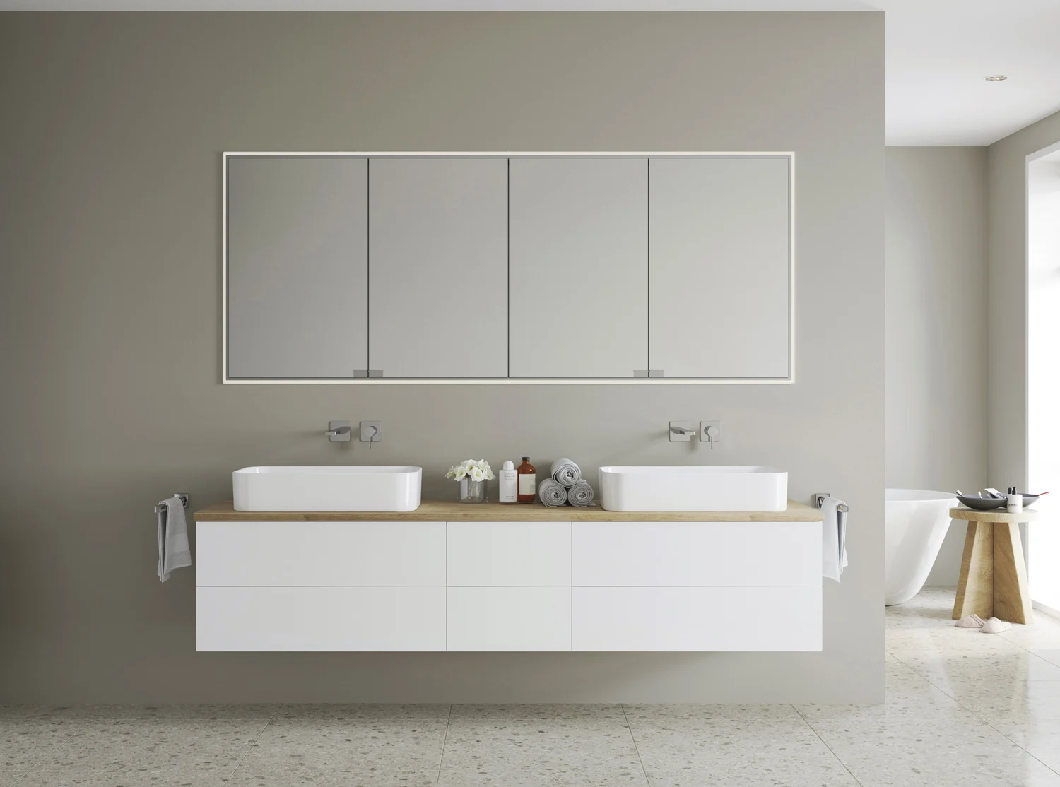 Kronenbach Cube Aufsatzwaschtisch 60,5 x 35 cm Bild 12