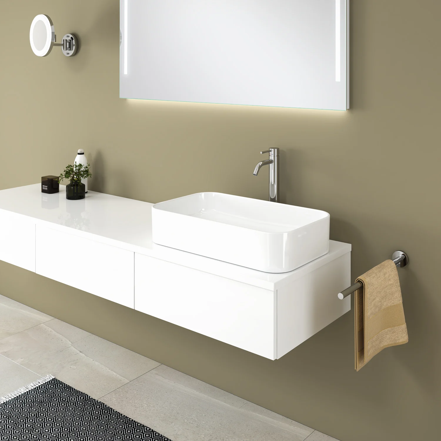 Kronenbach Cube Aufsatzwaschtisch 60,5 x 35 cm Bild 10