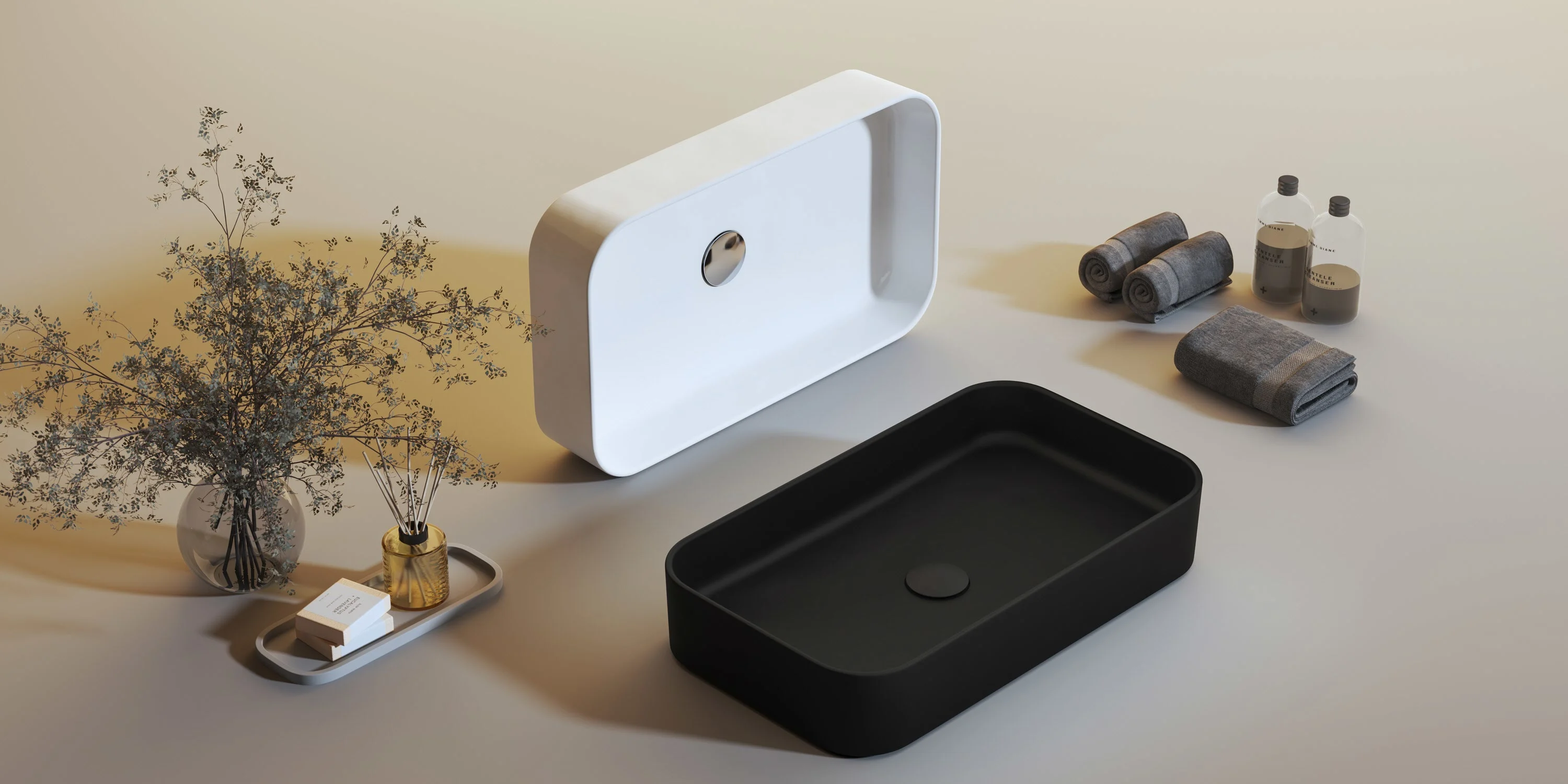 Kronenbach Cube Aufsatzwaschtisch 60,5 x 35 cm Bild 7