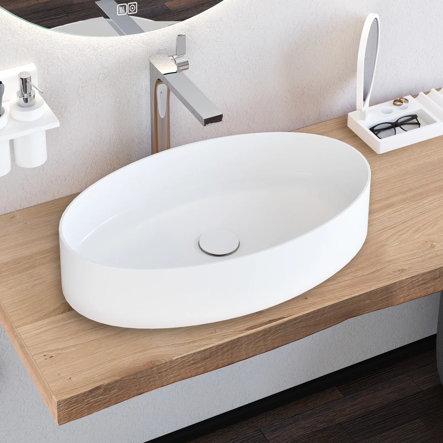 Kronenbach Stone Aufsatzwaschtisch 60 x 35 cm