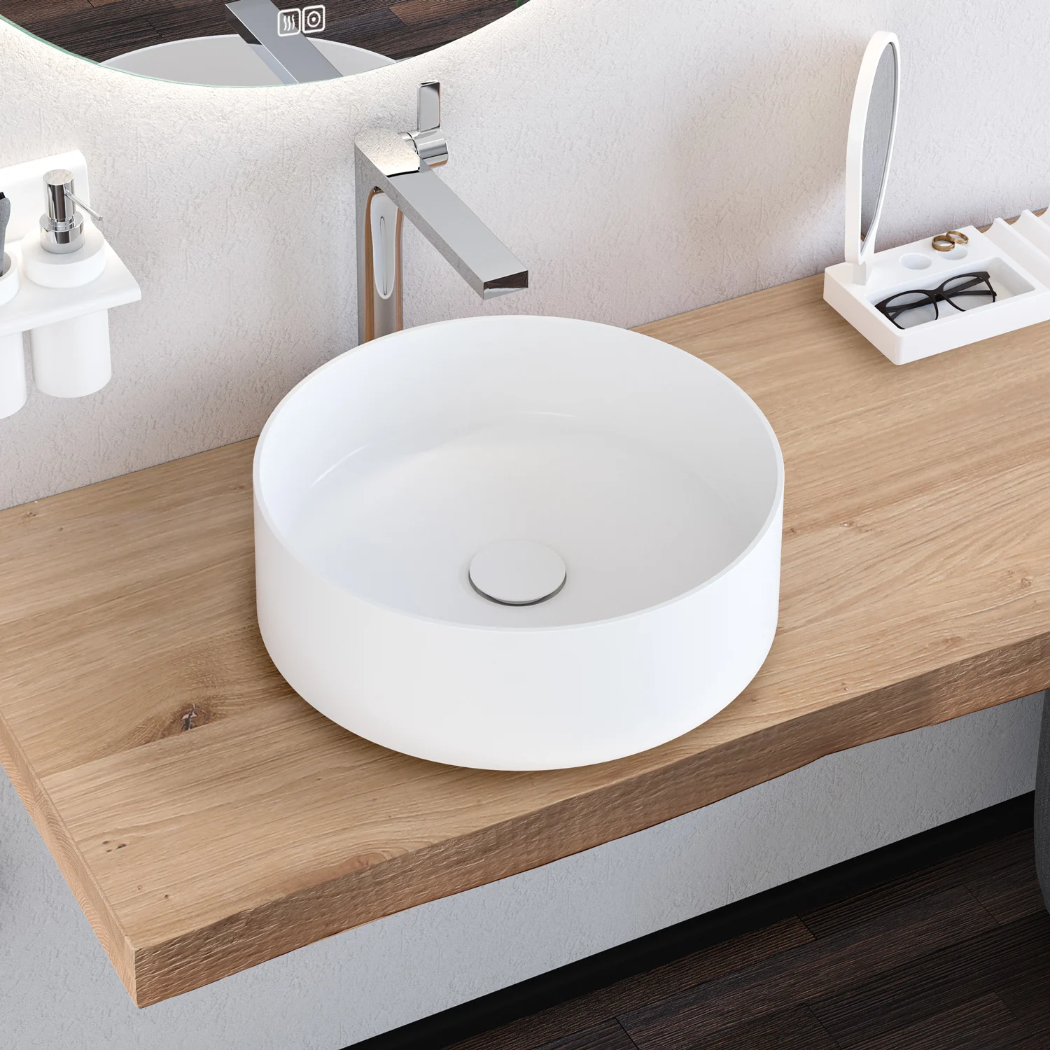 Kronenbach Stone Aufsatzwaschtisch Ø 40 cm